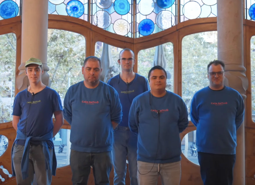Trabajadores de la Casa Batlló de Barcelona