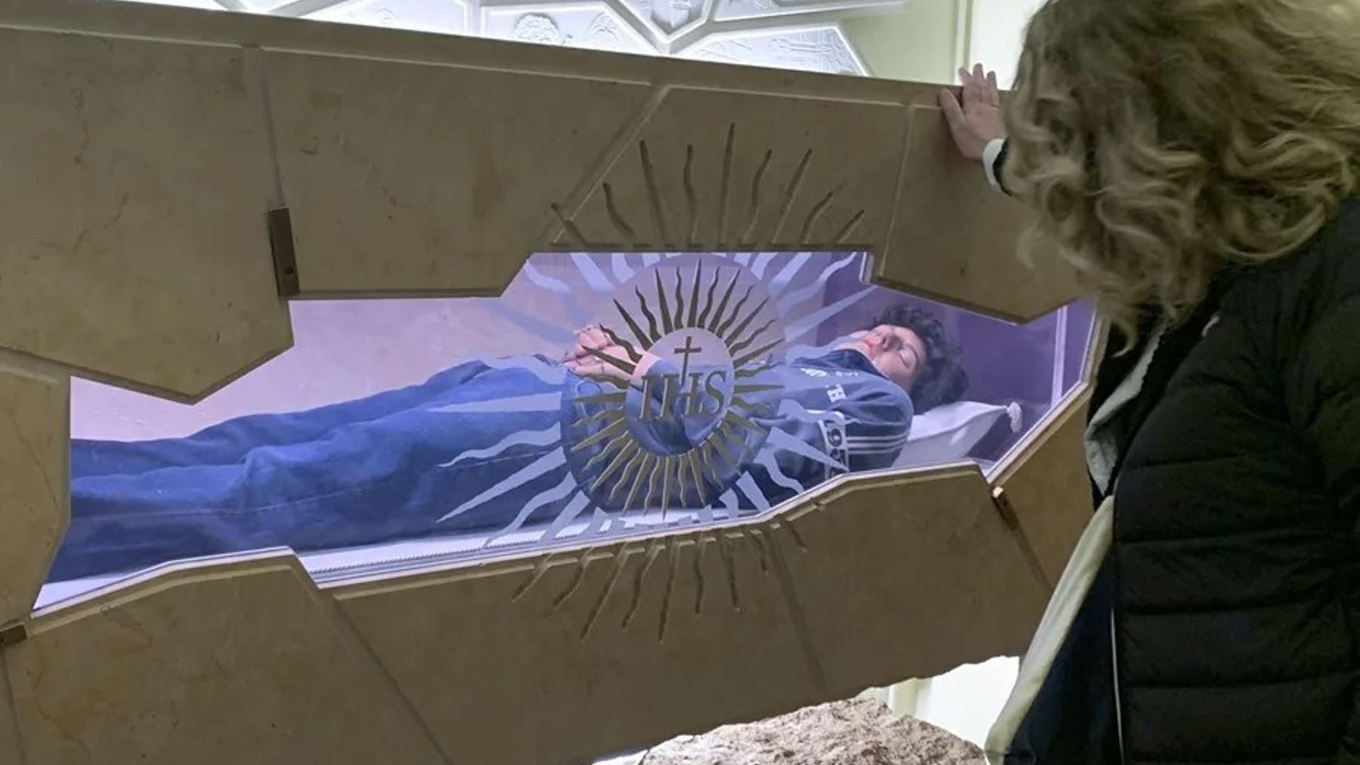 Tumba del adolescente Carlo Acutis, conocido como el 'santo milenial'