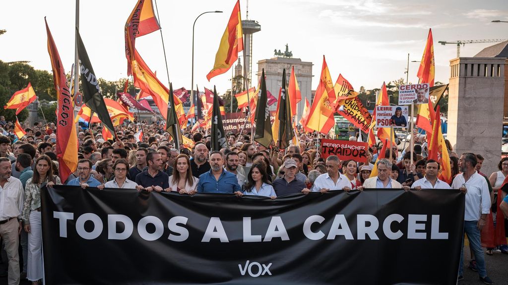Manifestación de Vox en Ferraz