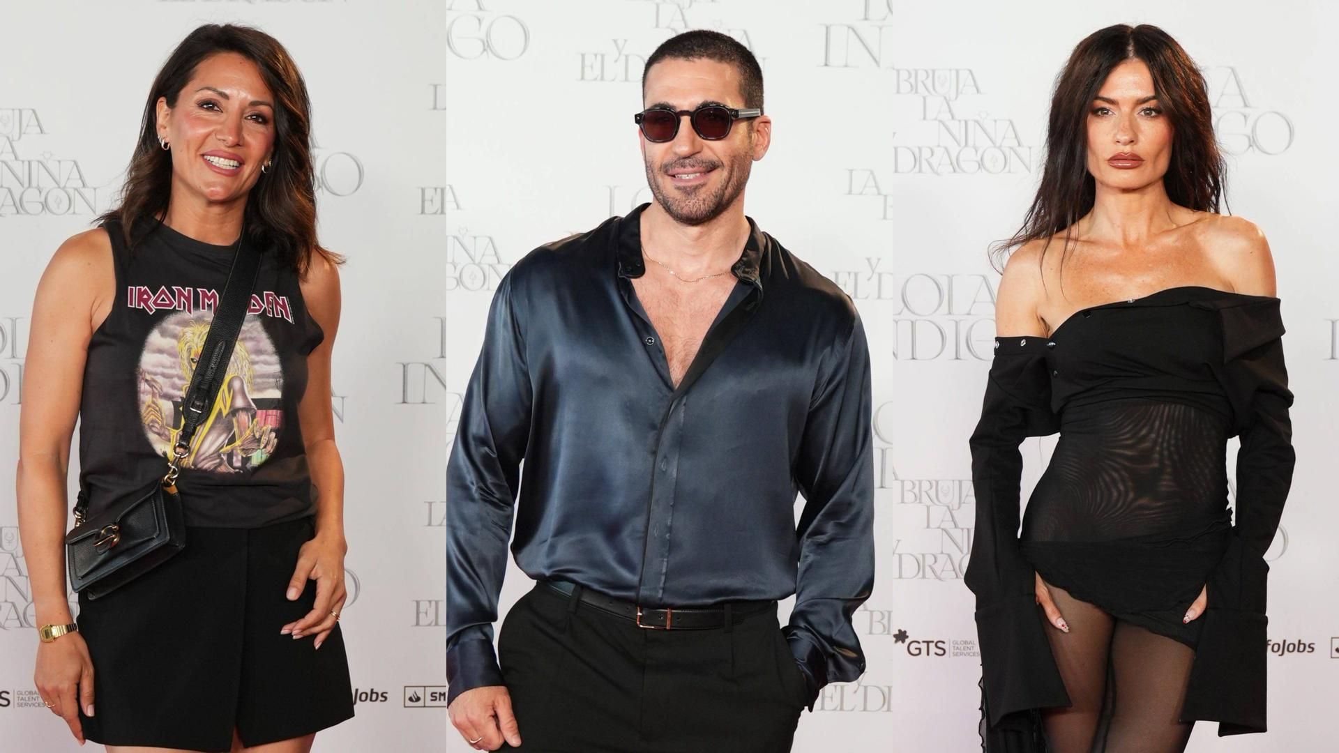 Nagore Robles, Miguel Ángel Silvestre y Madame de Rosa, en un montaje de fotos