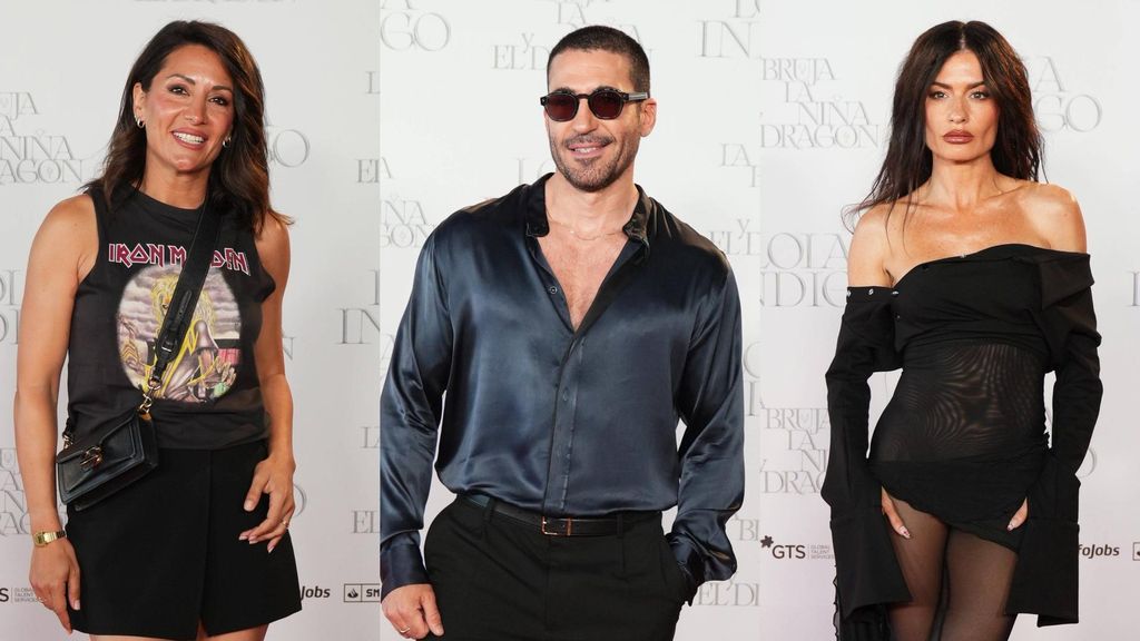 Nagore Robles, Miguel Ángel Silvestre y Madame de Rosa, en un montaje de fotos