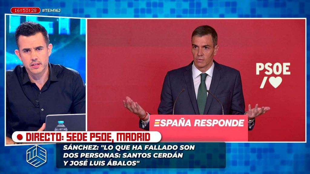 Pedro Sánchez: "No vamos a tapar la corrupción como PP y VOX" Todo es mentira 2025 Programa 1613