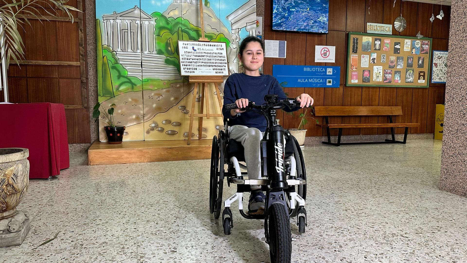 Audrey Noguera en el IES As Lagoas