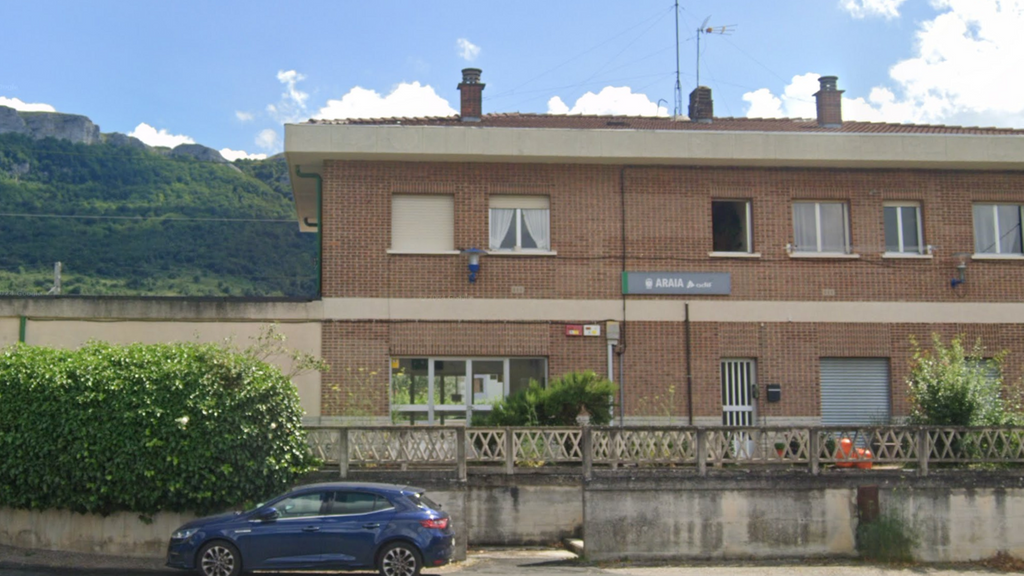 Estación de tren de Araia, en Albeniz, Álava