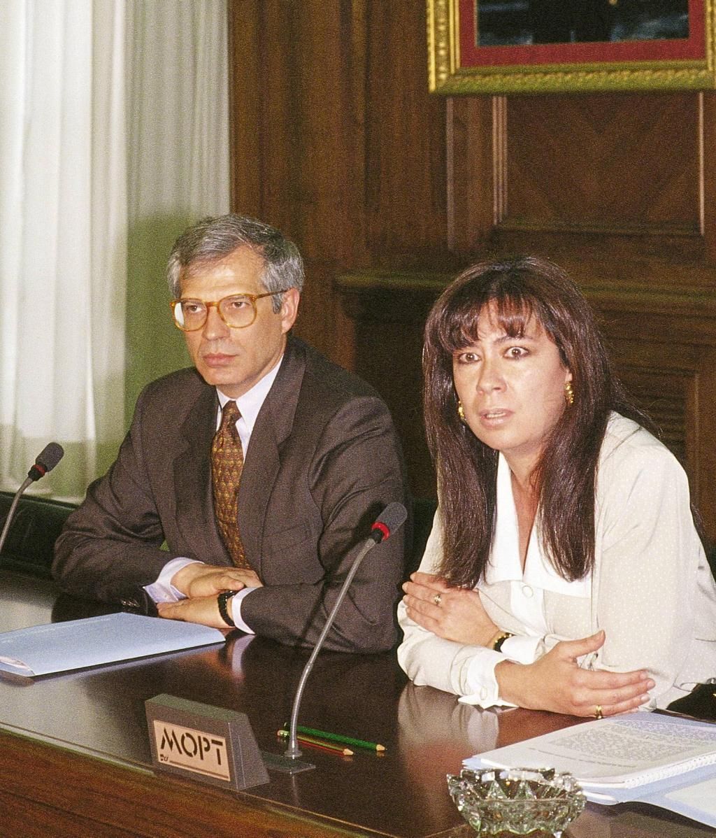 Josep Borrell y Cristina Narbona