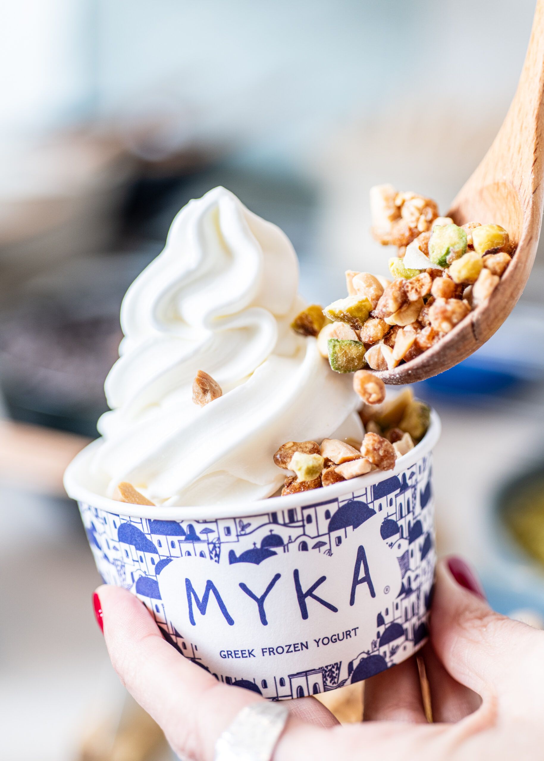 Cualquiera de sus topping funcionan de maravilla con el yogur griego
