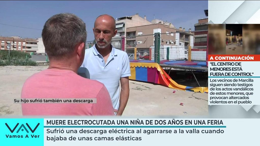 Padre de uno de los niños electrocutado en una atracción en Murcia: "El calcetín pudo servirle como un aislante"