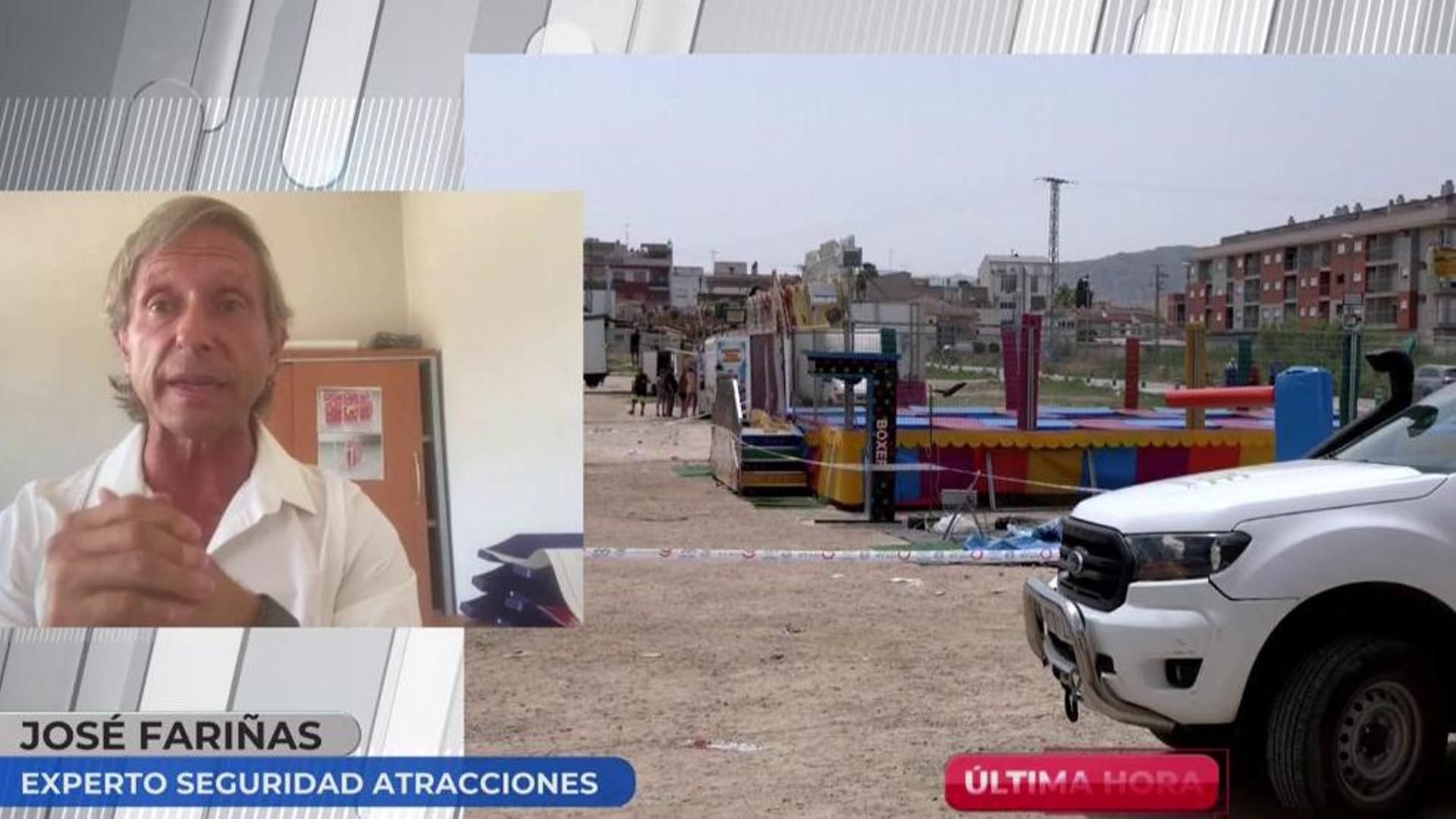 Un experto desvela qué pudo fallar en la atracción donde ha muerto una niña de 2 años: "La inspección no ha sido correcta" Un experto desvela qué pudo fallar en la atracción donde ha muerto una niña de 2 años: "La inspección no ha sido correcta"