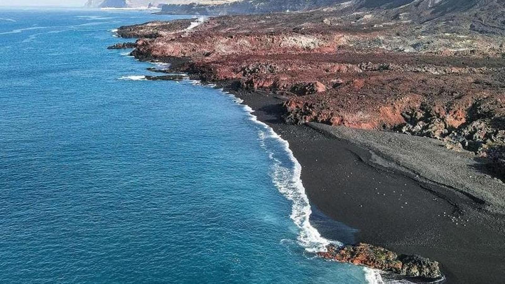 Una playa de Tazacorte, en La Palma