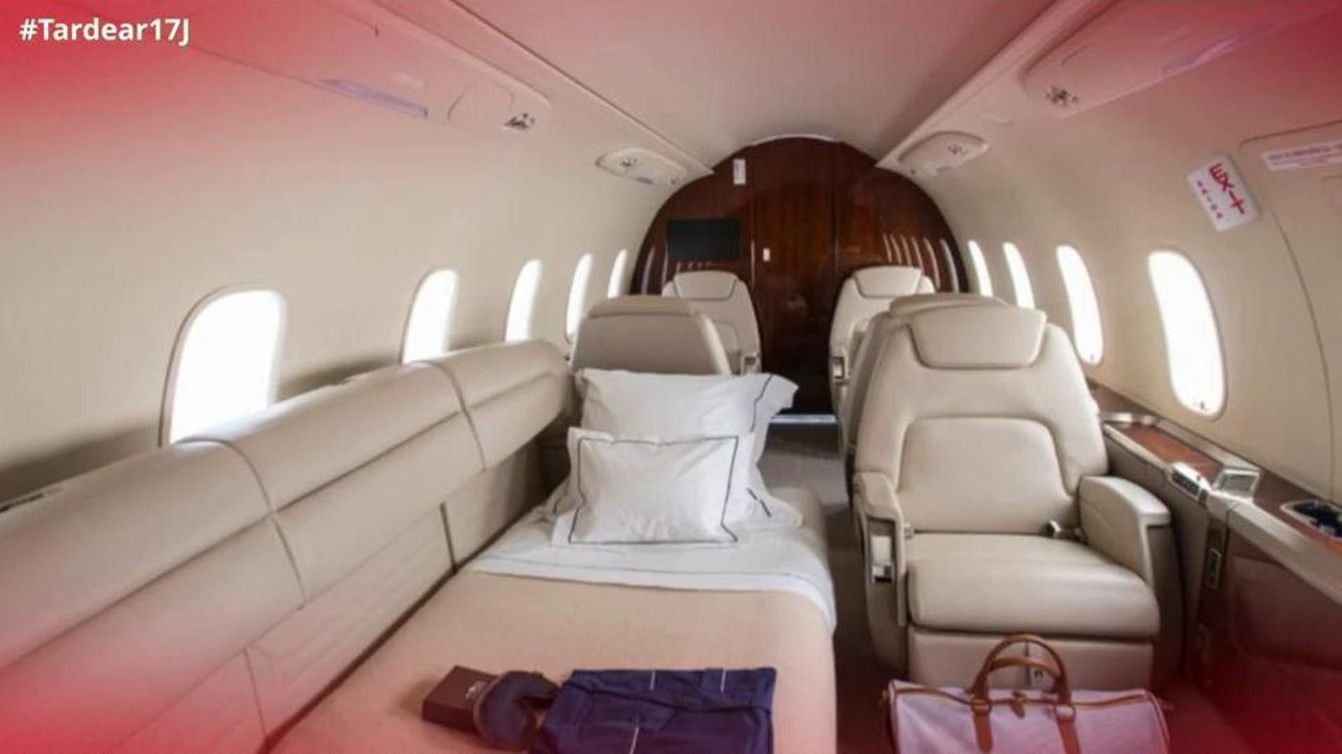 Así es el jet privado del rey emérito