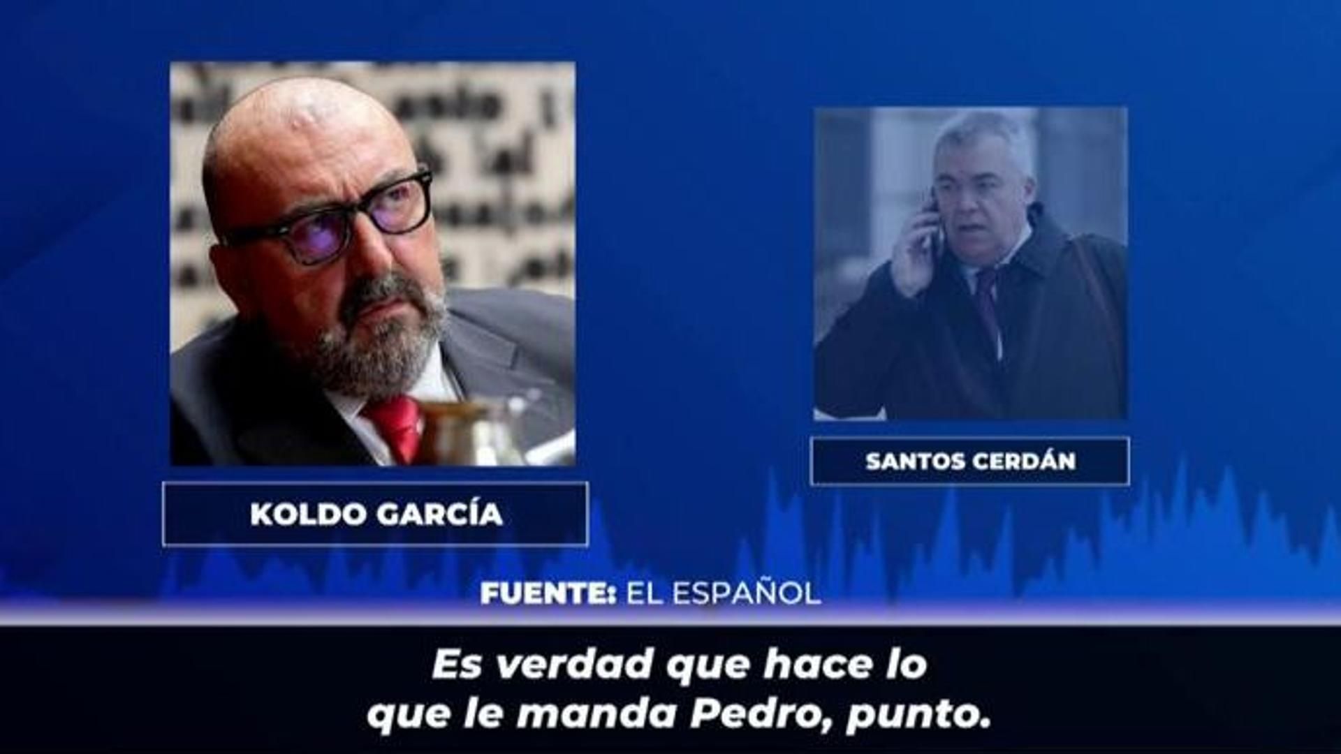 El audio de Koldo García donde afirma quien le da las directrices a Santos Cerdán: "Hace lo que le manda Pedro, punto".
