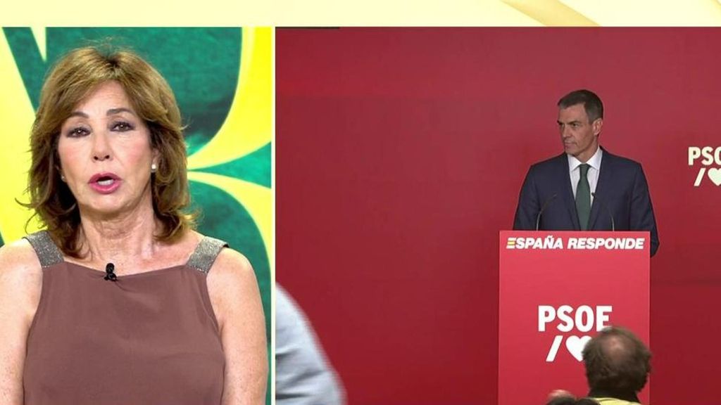 Ana Rosa Quintana: "La cara de Pedro Sánchez supera al hormigón armado en la escala de Mohs"