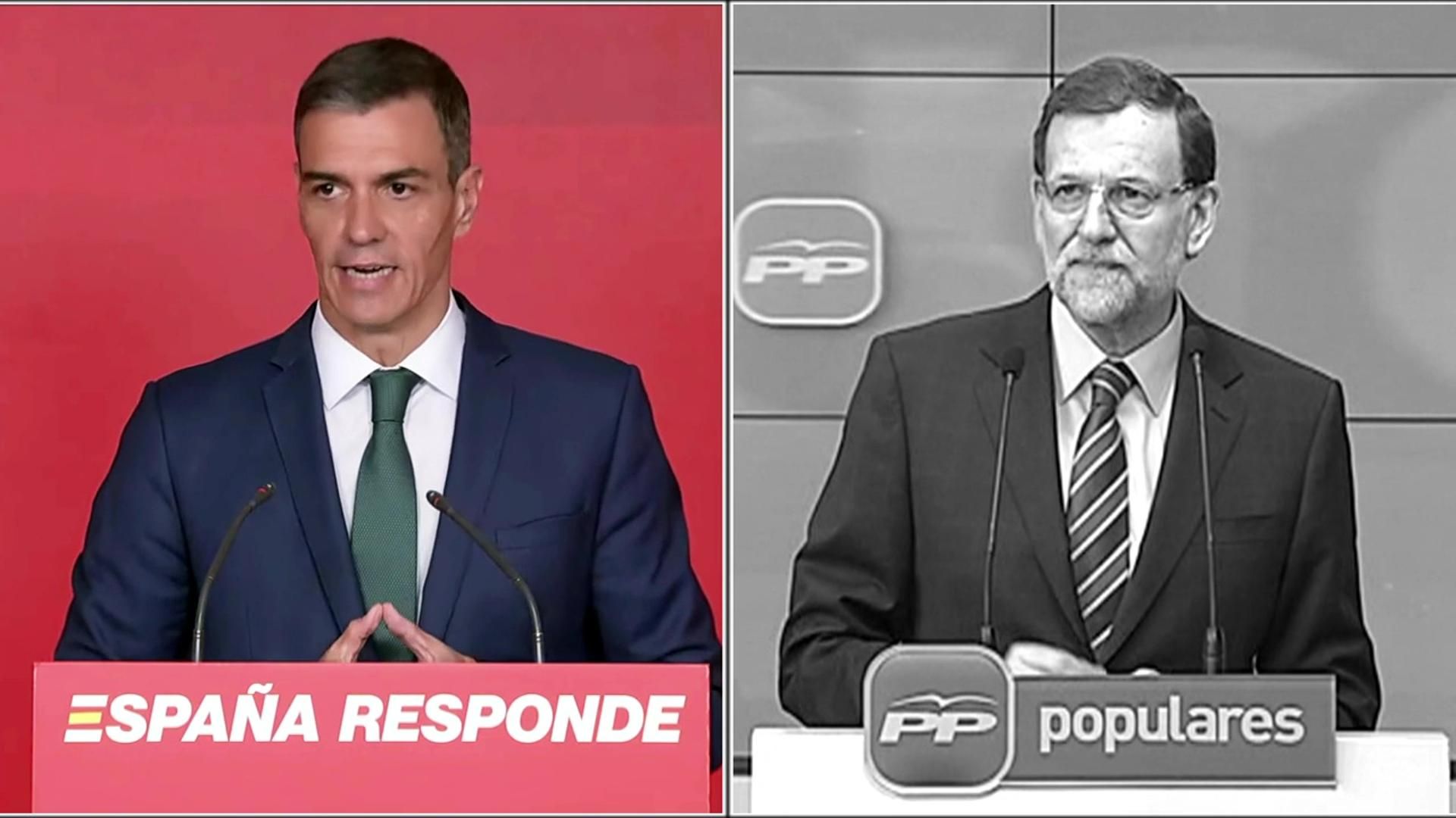 Así coinciden Pedro Sánchez y Mariano Rajoy al tratar de explicar los casos de corrupción que afectan a sus partidos