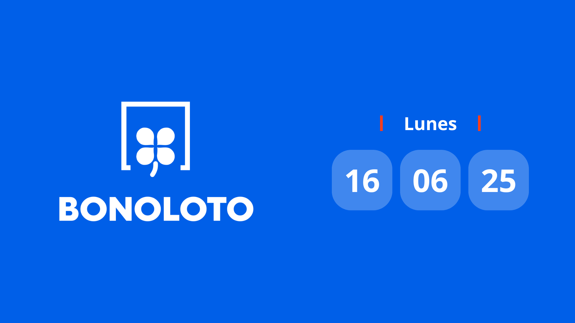 Comprobar Bonoloto: números premiados hoy lunes 16 de junio de 2025