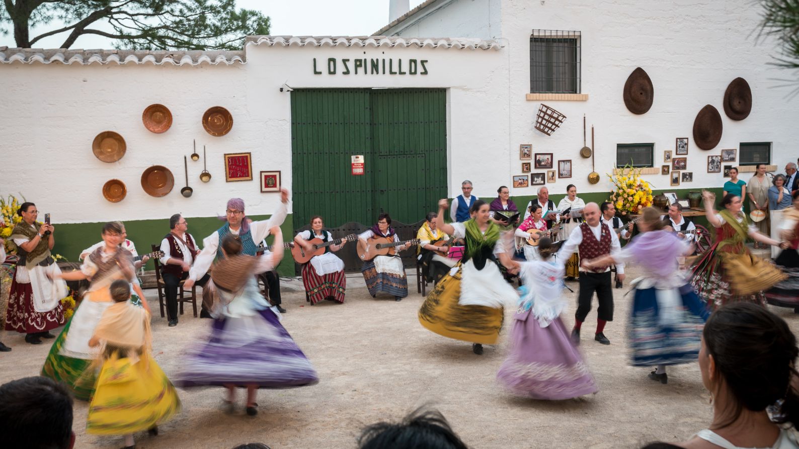 El baile regional en la finca 'Los Pinillos' durante la boda