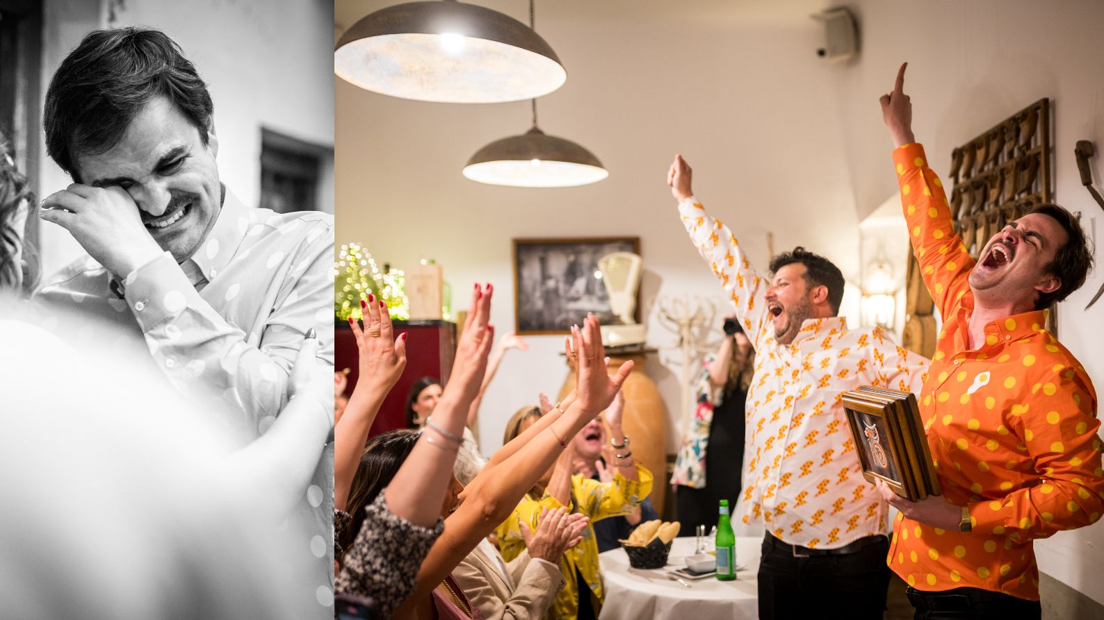 Fede Arias y Borja Barrera en su preboda