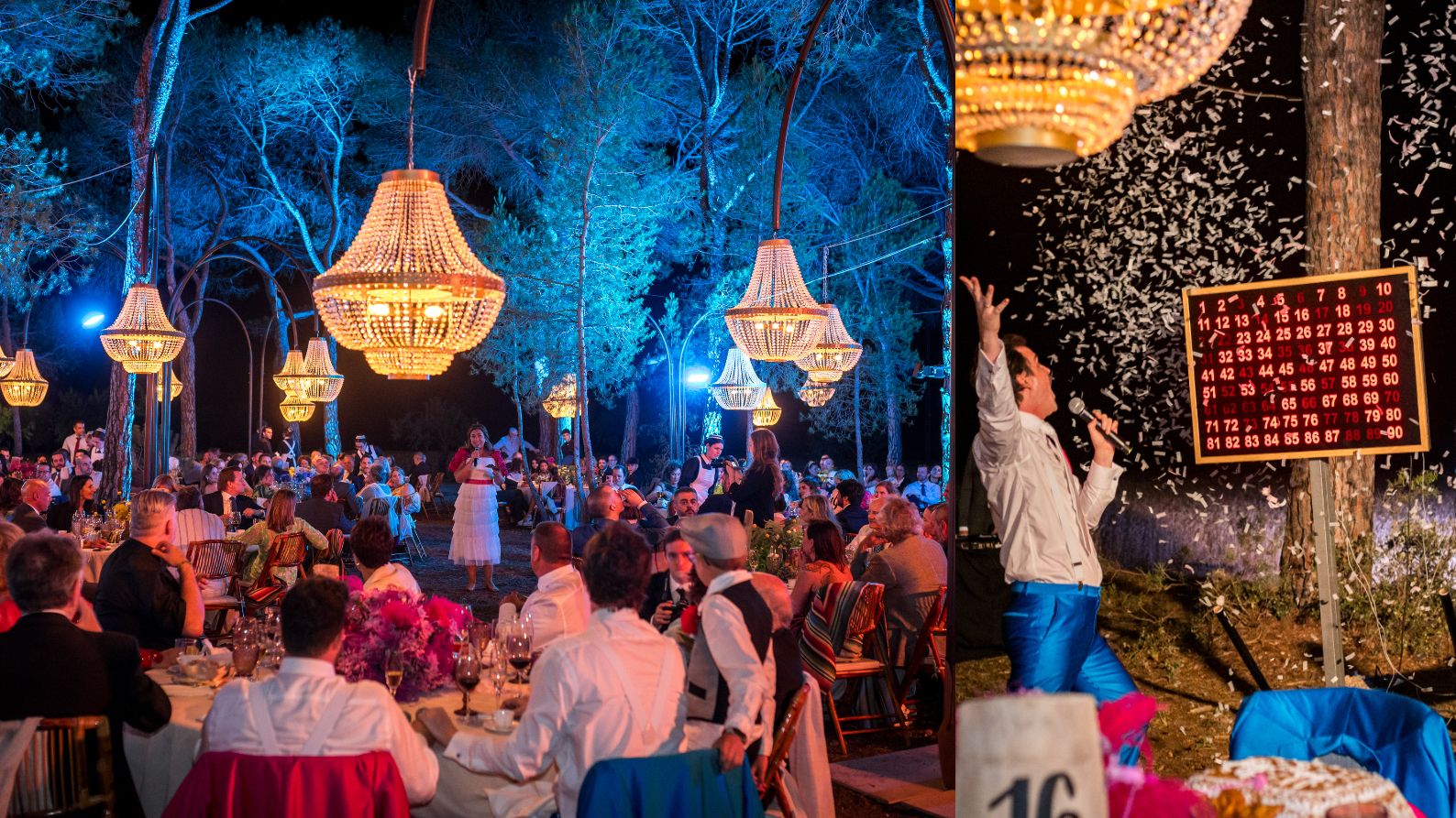 La celebración y el bingo de la boda de Fede Arias y Borja Barrera