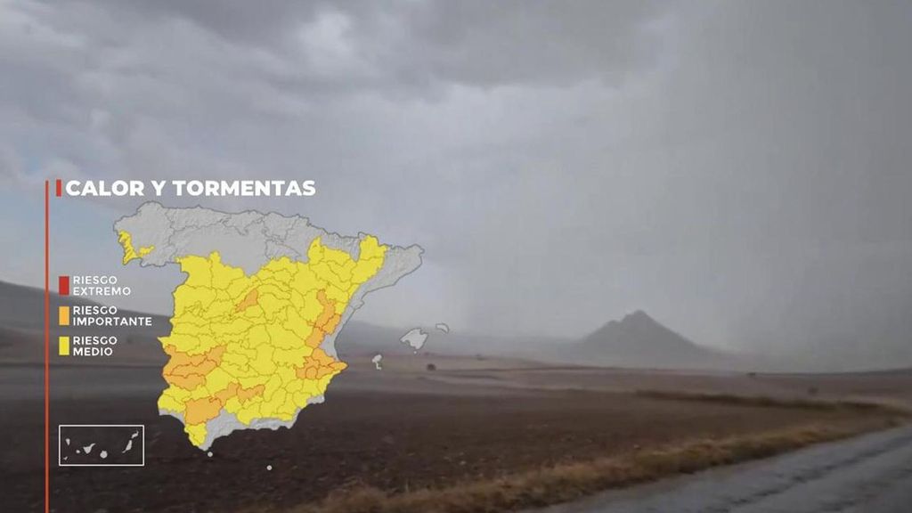 Los avisos de la Aemet por calor y tormentas: Mérida, la localidad más calurosa del país