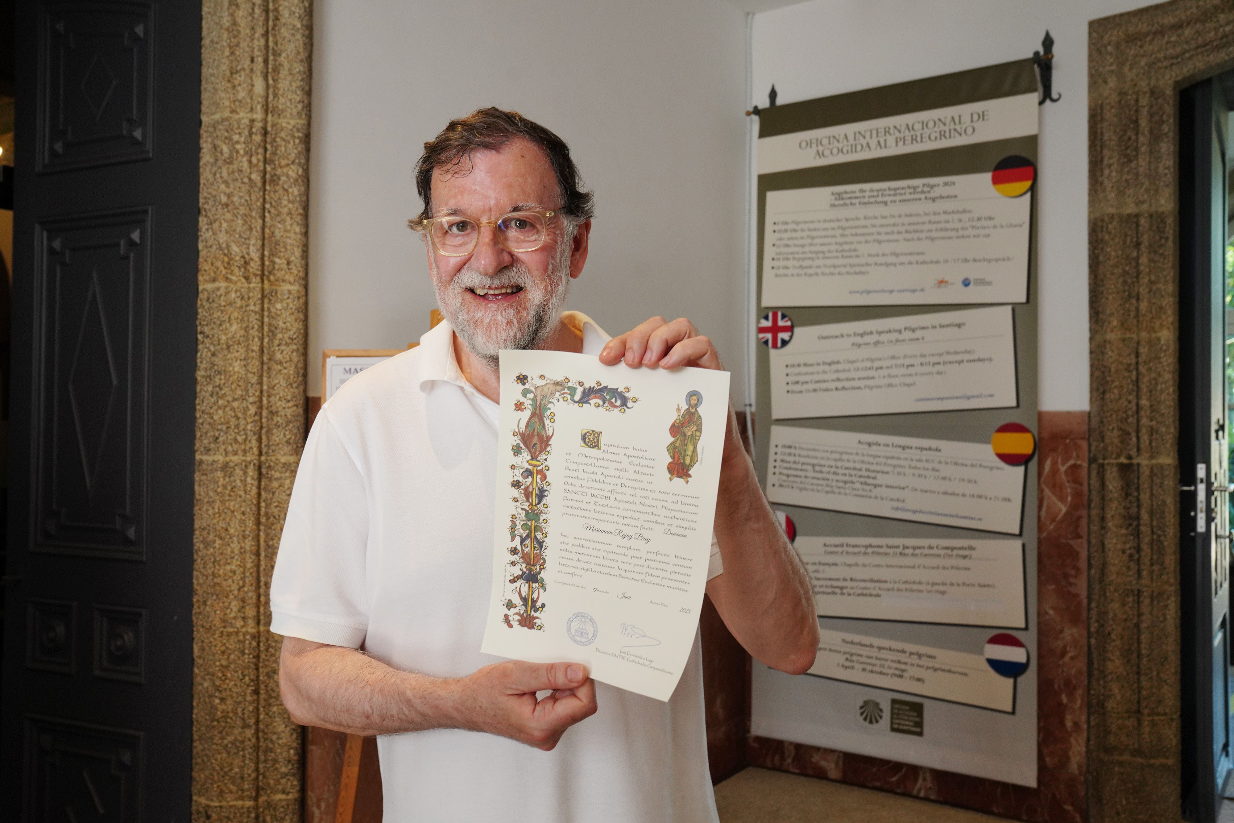 Mariano Rajoy finaliza el Caminode Santiago