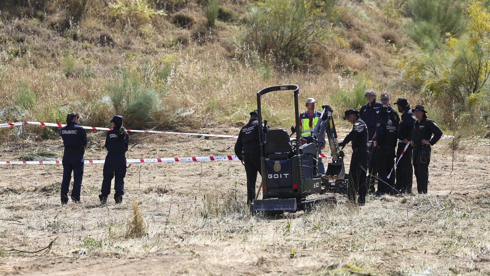 Medio centenar de policías y drones buscan en Carranque (Toledo) los restos de Heidi Paz