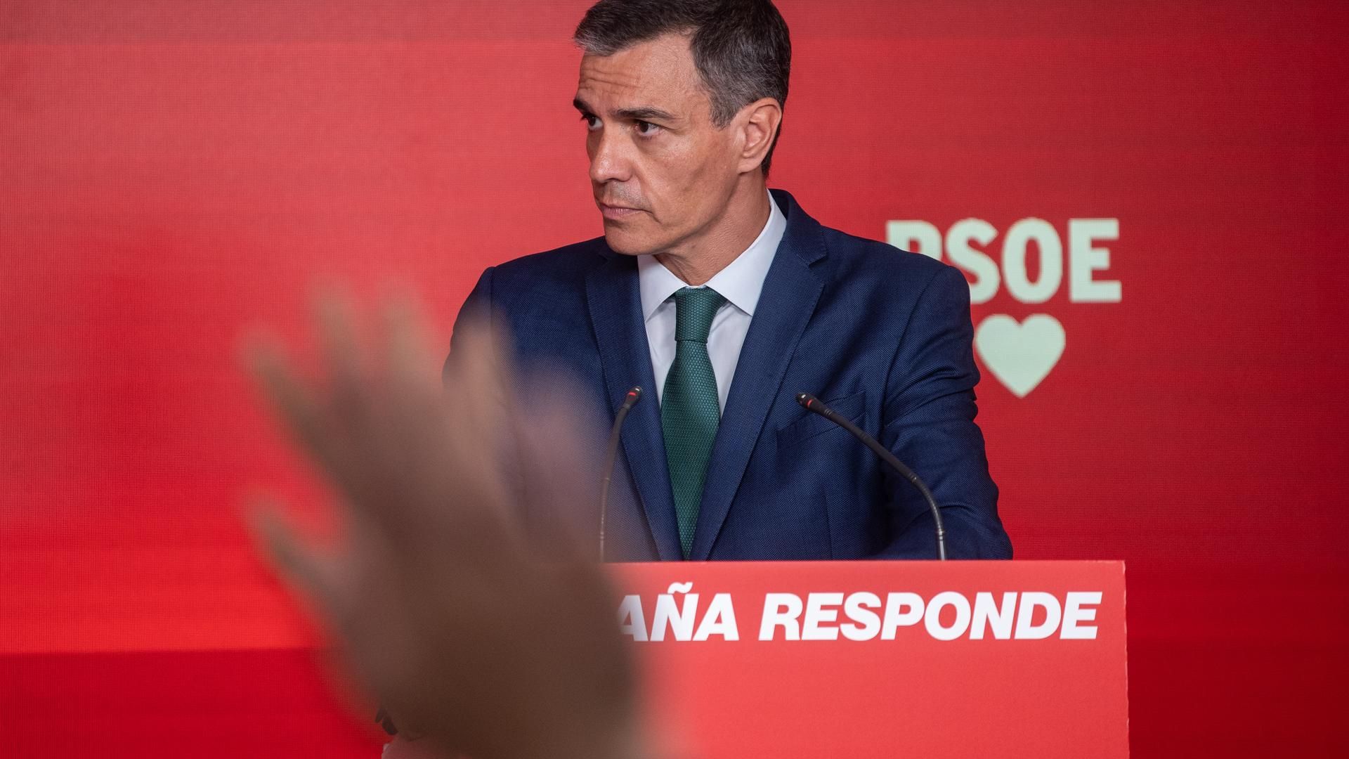 Pedro Sánchez, en una de sus comparecencias recientes