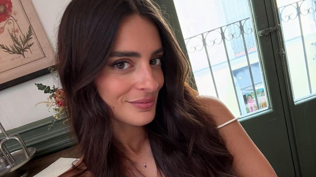 Susana Molina con un vestido de novia