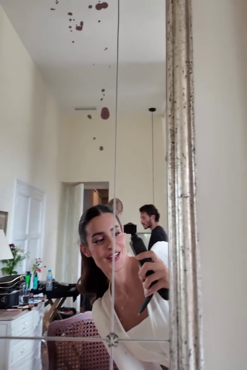 Susana Molina muestra en las redes un avance de su vestido de novia