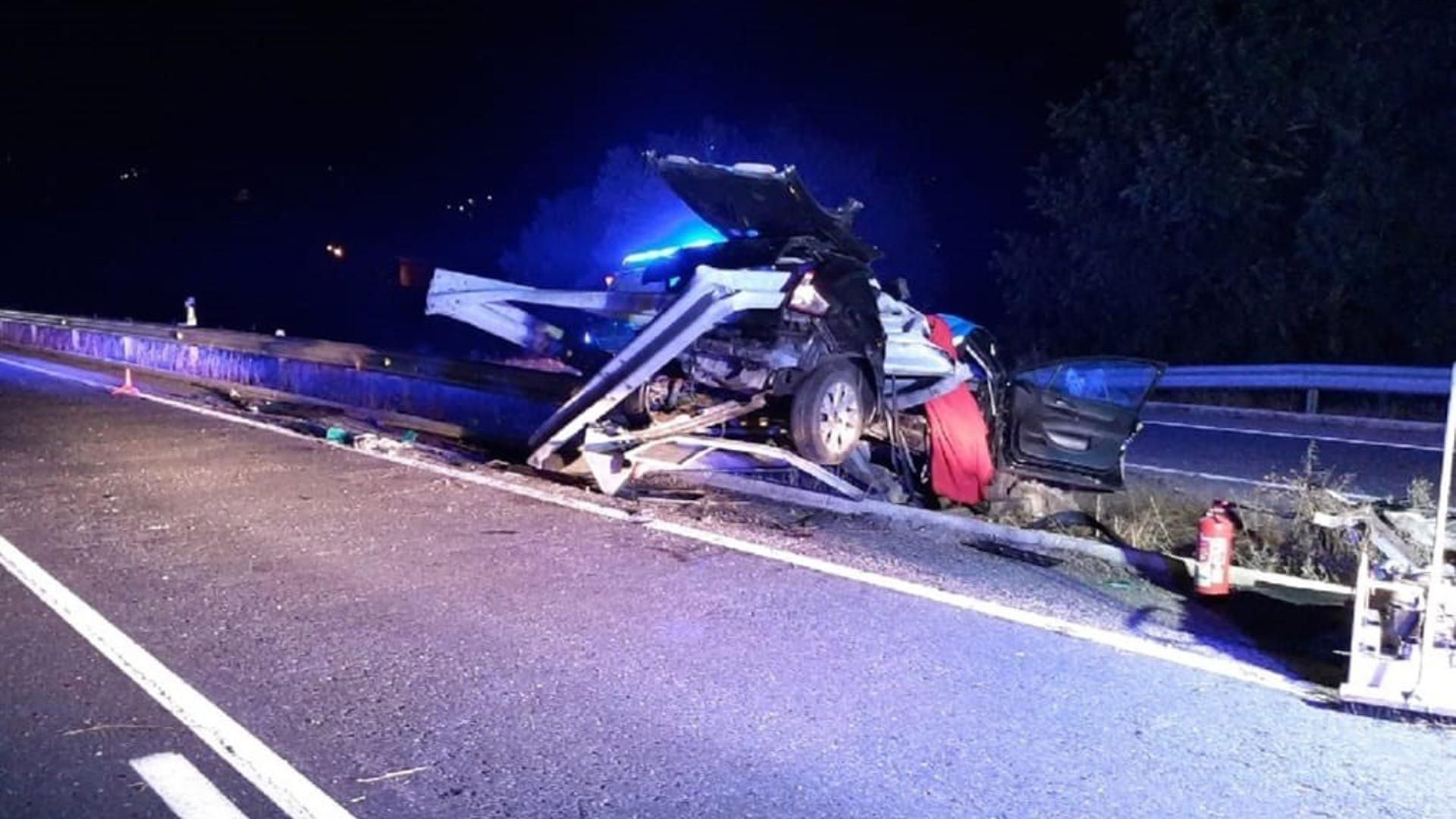 Accidente en Chantada (Lugo) provocado por un jabalí con dos jóvenes de 18 años fallecidos.