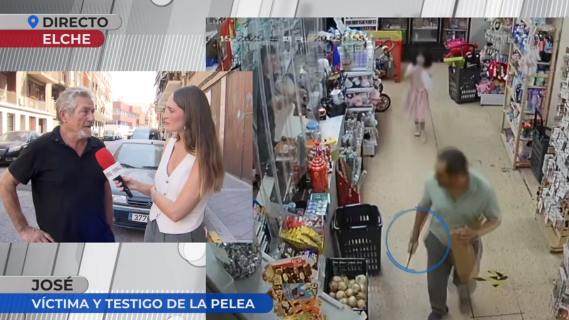 El miedo de un vecino a un hombre con brotes psicóticos que se pasea armado por las calles de Elche: "Fue a apuñalarme"