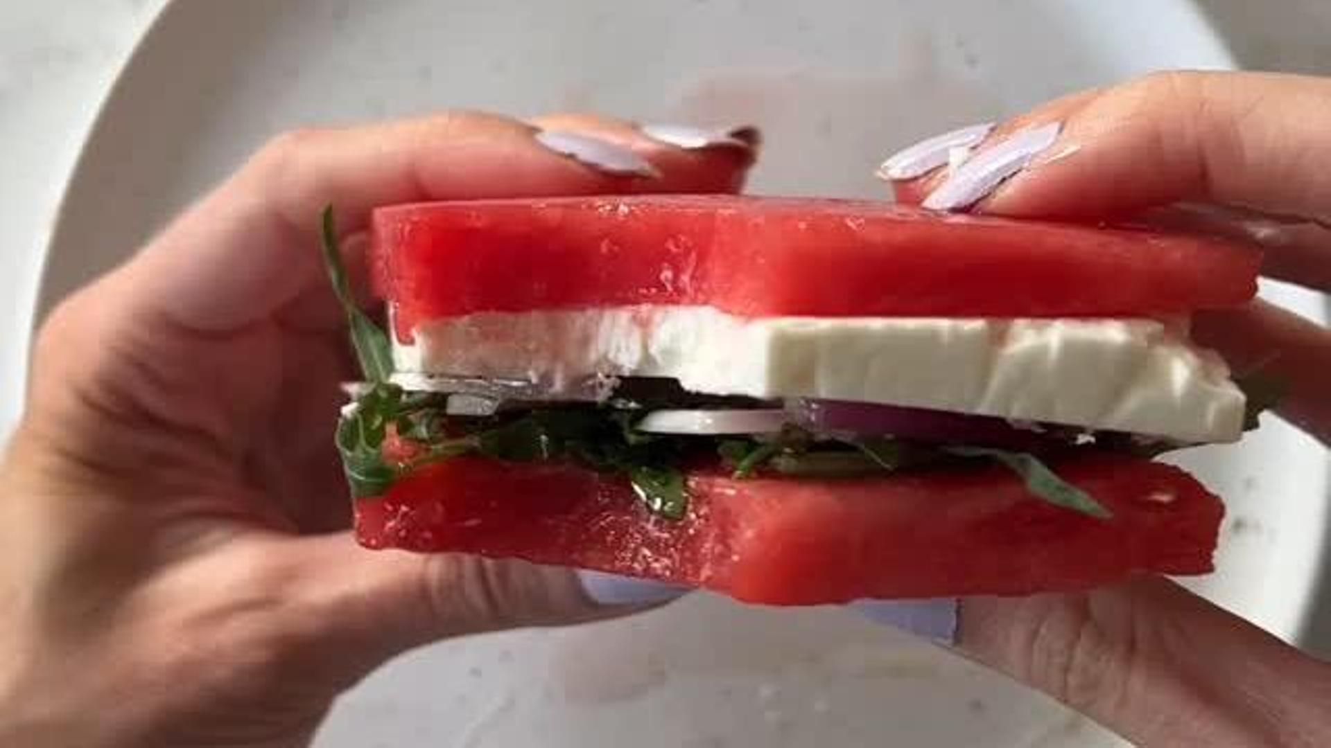El sándwich de sandía