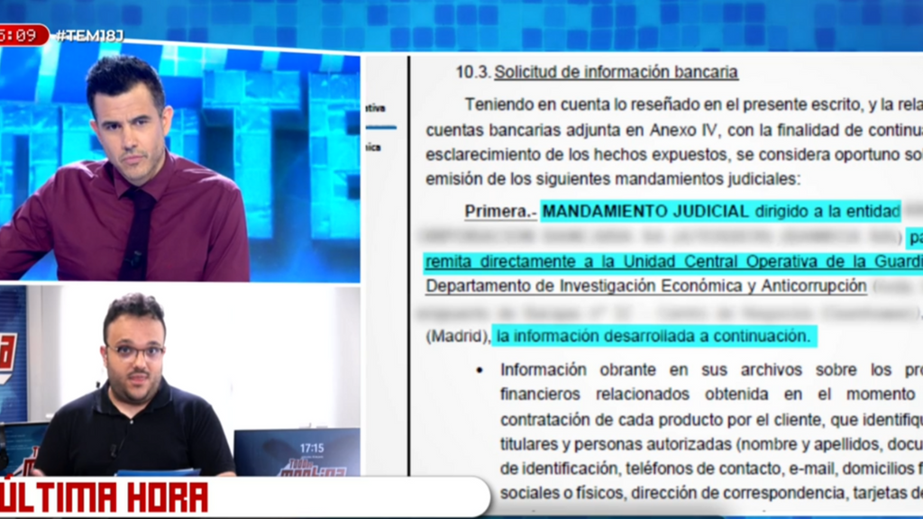 La UCO pide al juez del 'caso Koldo' que Hacienda analice las cuentas de Santos Cerdán y busque bienes en el extranjero
