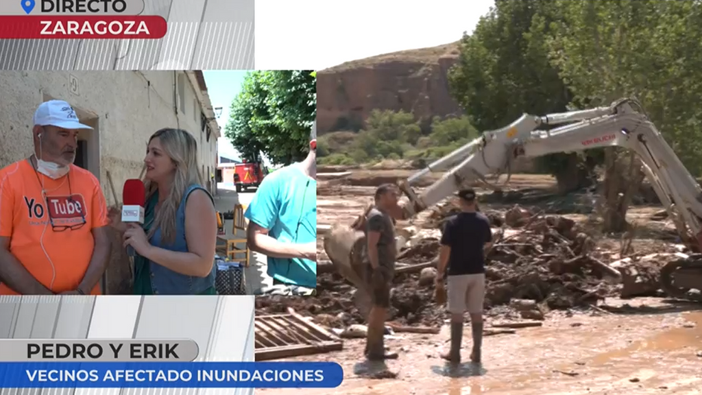 El gran enfado de los vecinos con el presidente de Aragón tras las inundaciones: ''No han aprendido de Valencia''