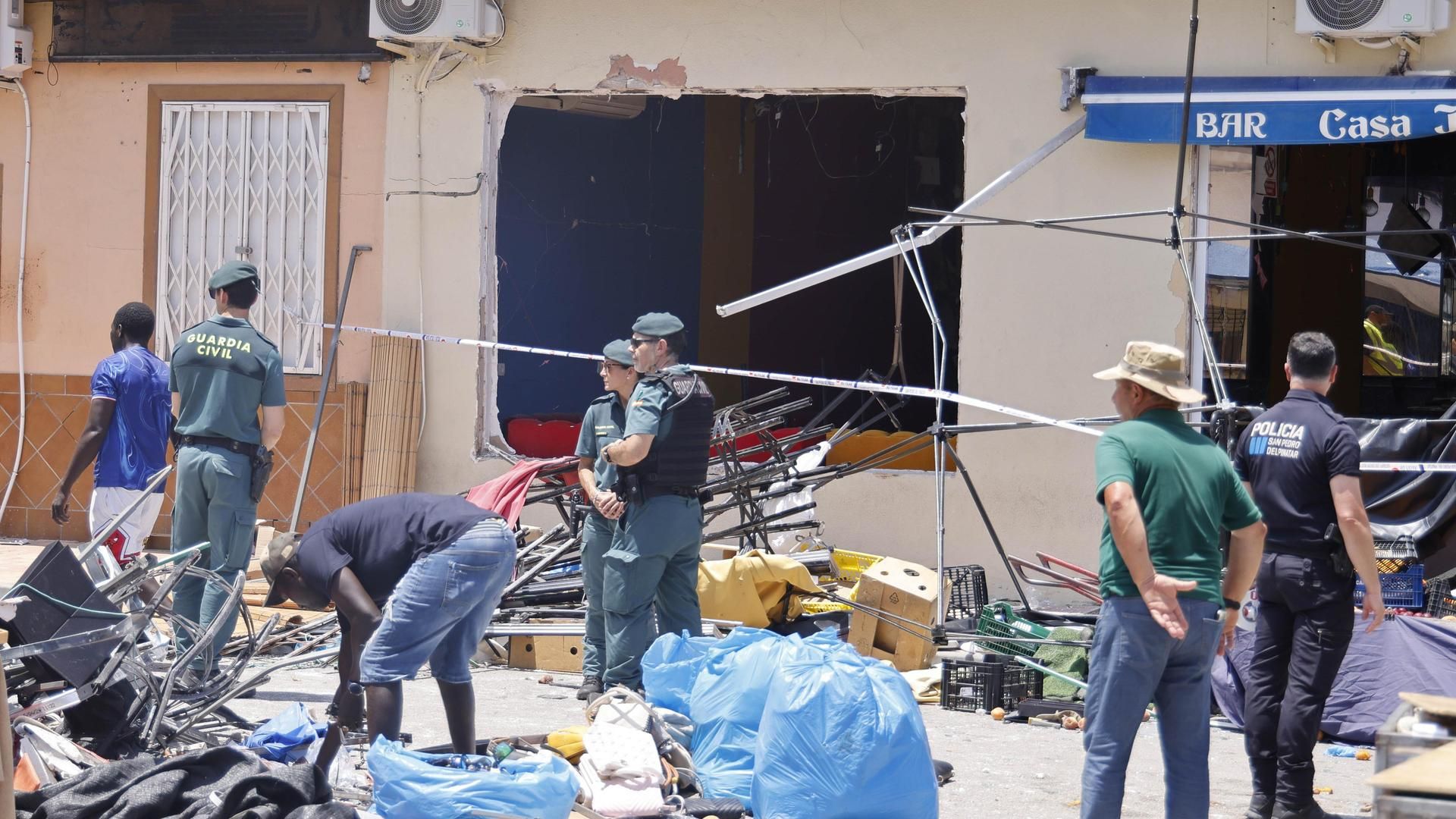 Bar de Lo Pagán, Murcia, en el que se ha producido una explosión