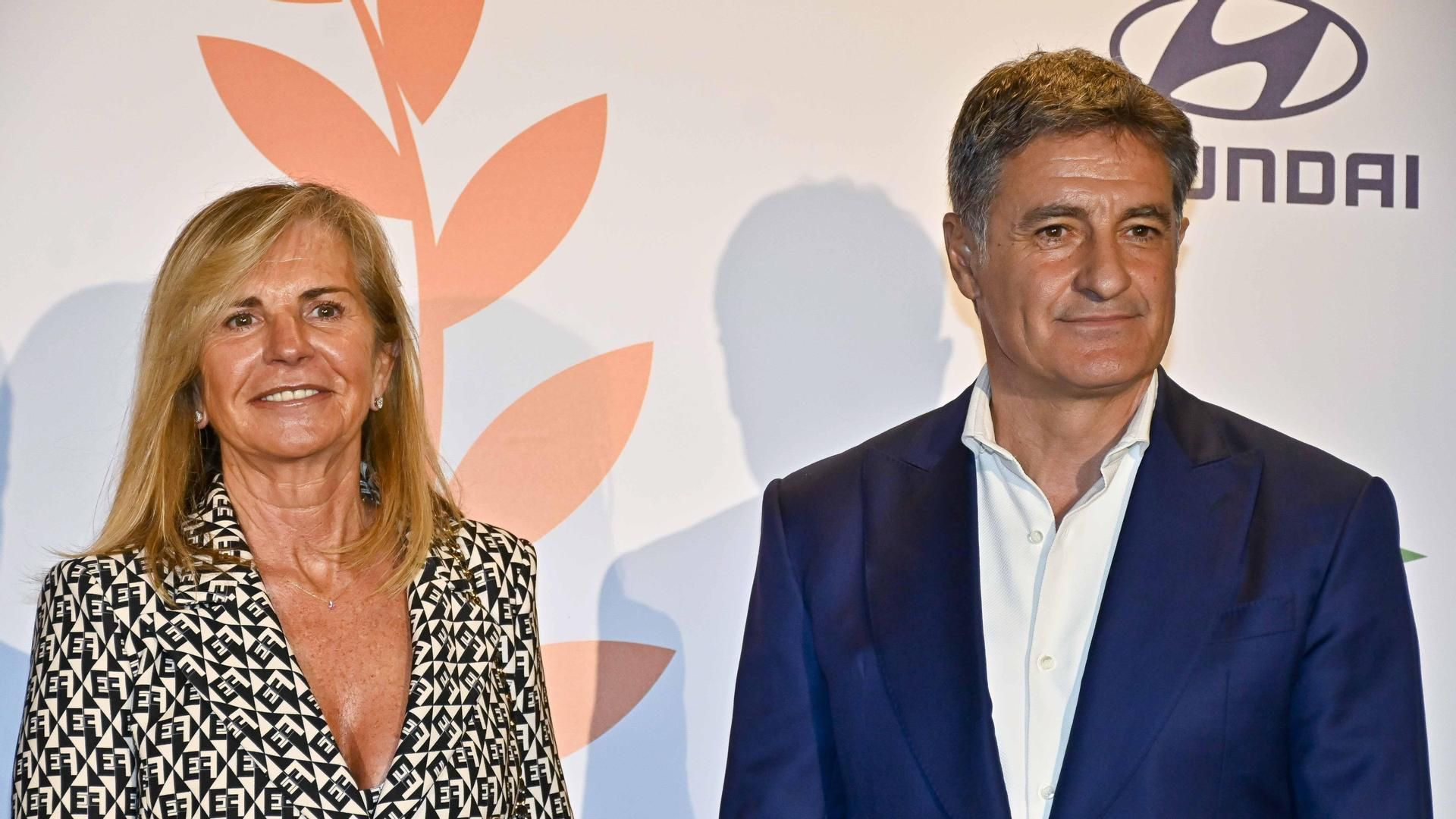 El entrenador Míchel González y su mujer El entrenador Míchel González y su mujer