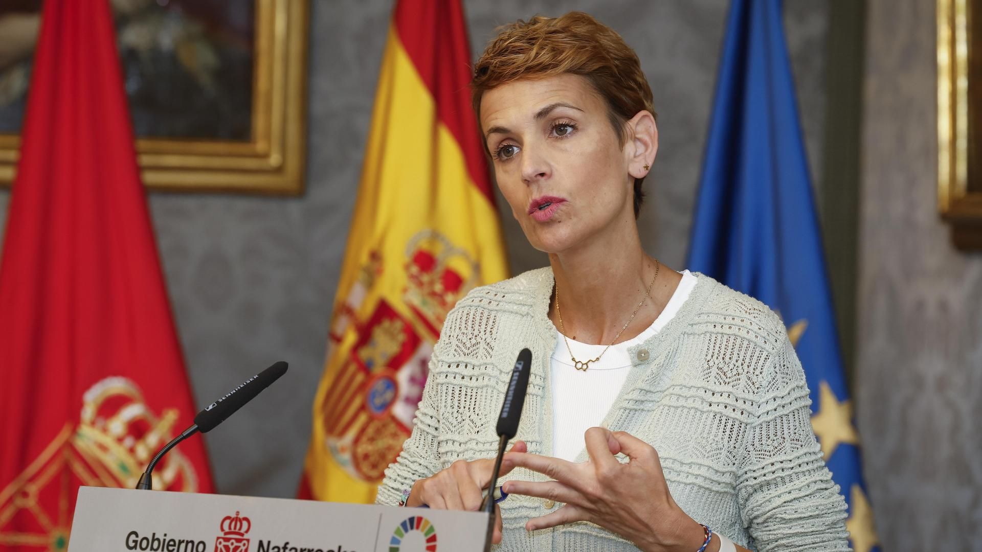 Imagen de archivo de la presidenta foral, María Chivite