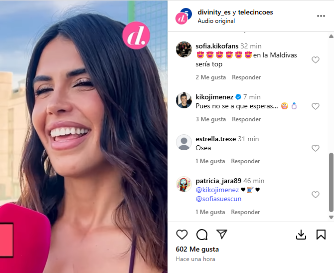 Kiko Jiménez responde a Sofía Suescun y sus planes de boda