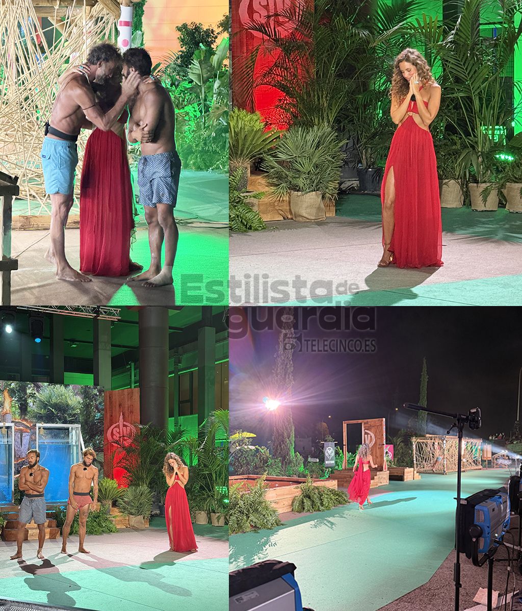 Laura Madrueño en algunos de los momentos clave de la final de 'Supervivientes 2025'