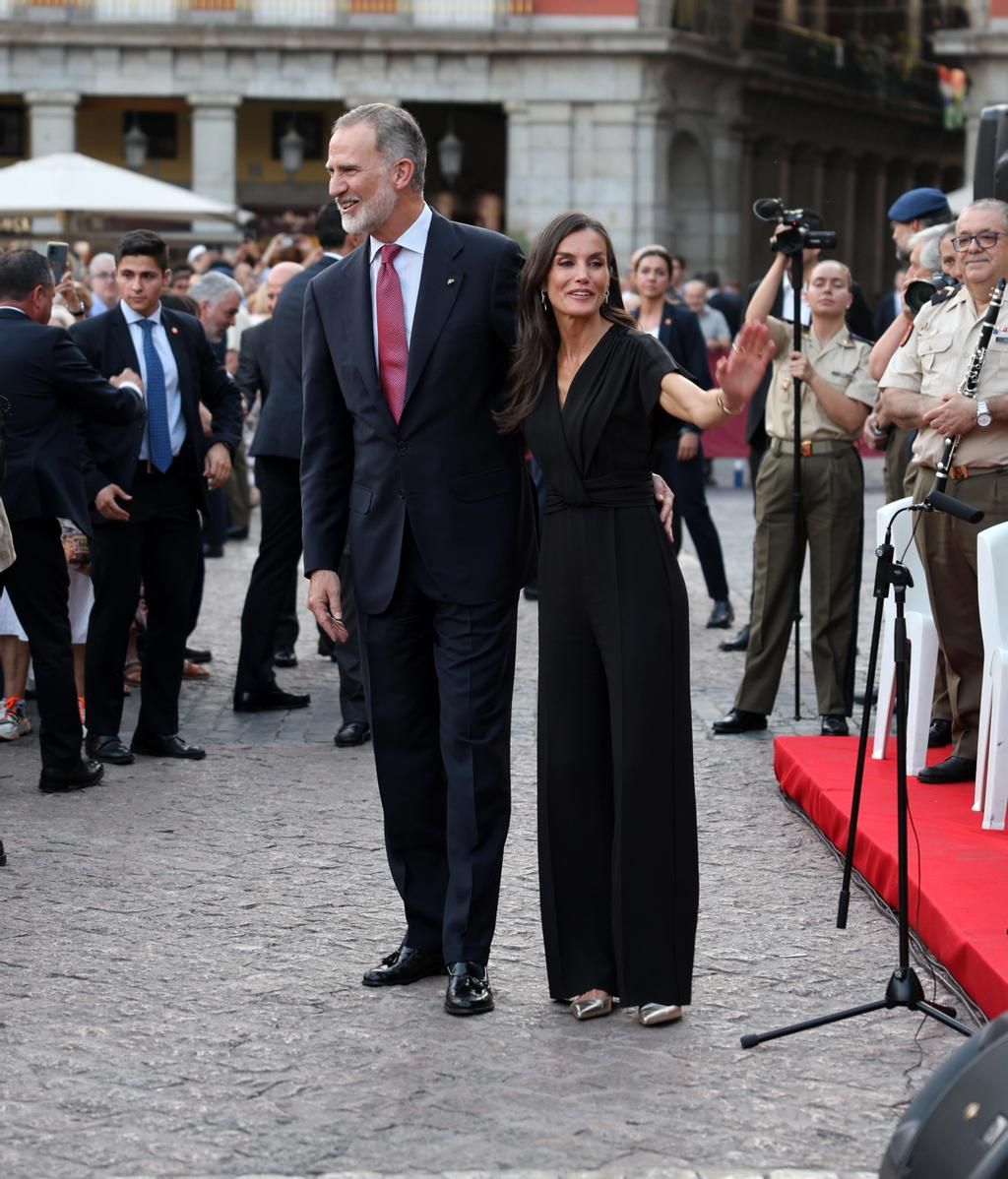 Los reyes, Felipe y Letizia asisten al concierto de la Unidad de Música de la Guardia Real
