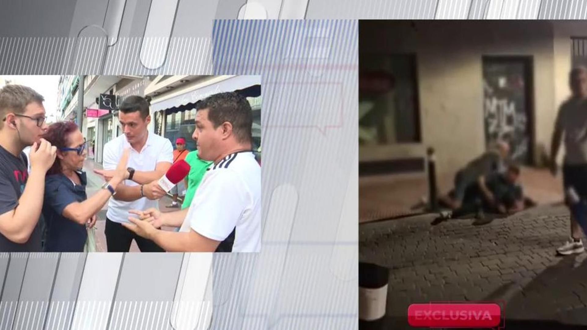 Una vecina interrumpe la entrevista y asegura que el fallecido era un delincuente