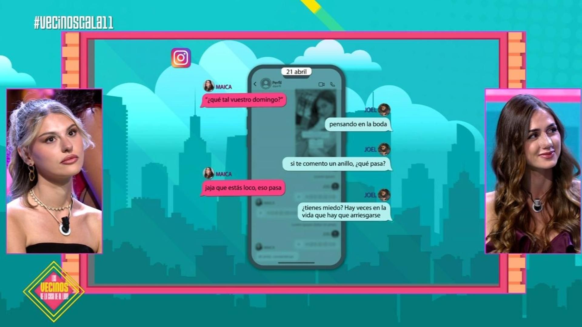 Andrea carga contra Maica tras ver sus comprometidos mensajes con Joel: “La primera mentirosa es ella”