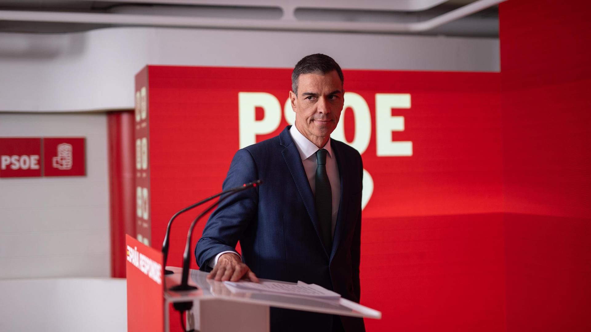 El secretario general del PSOE y presidente del Gobierno, Pedro Sánchez