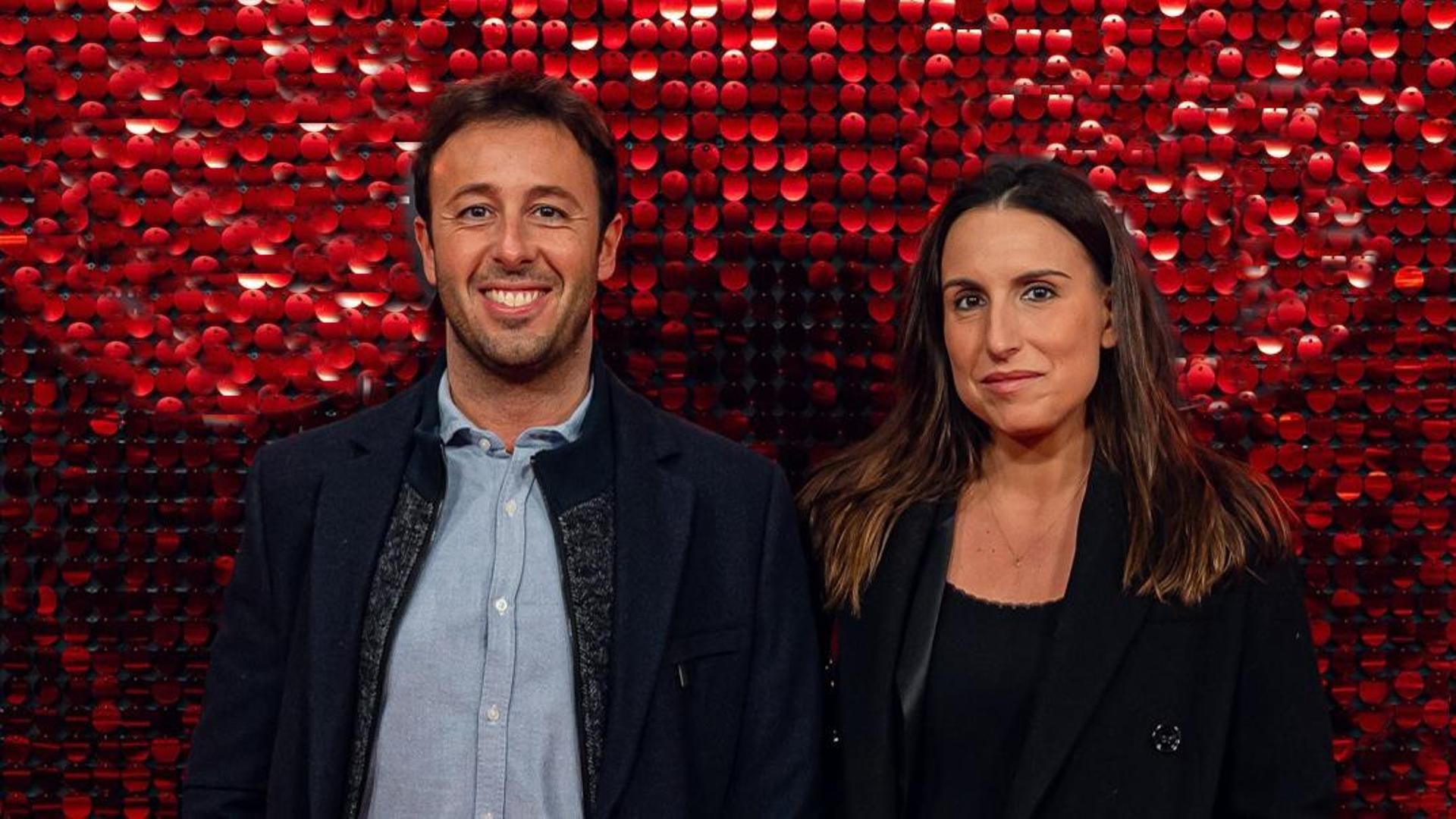 Matías Prats J. y su mujer, Claudia Collado