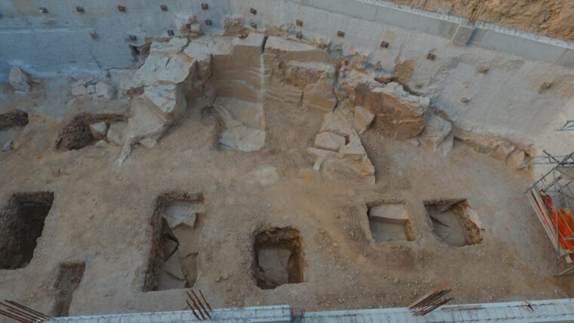 Pedrera encontrada en Montjuïc