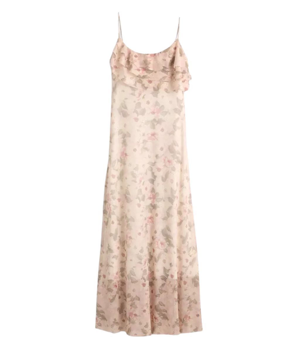 Vestido midi de tul