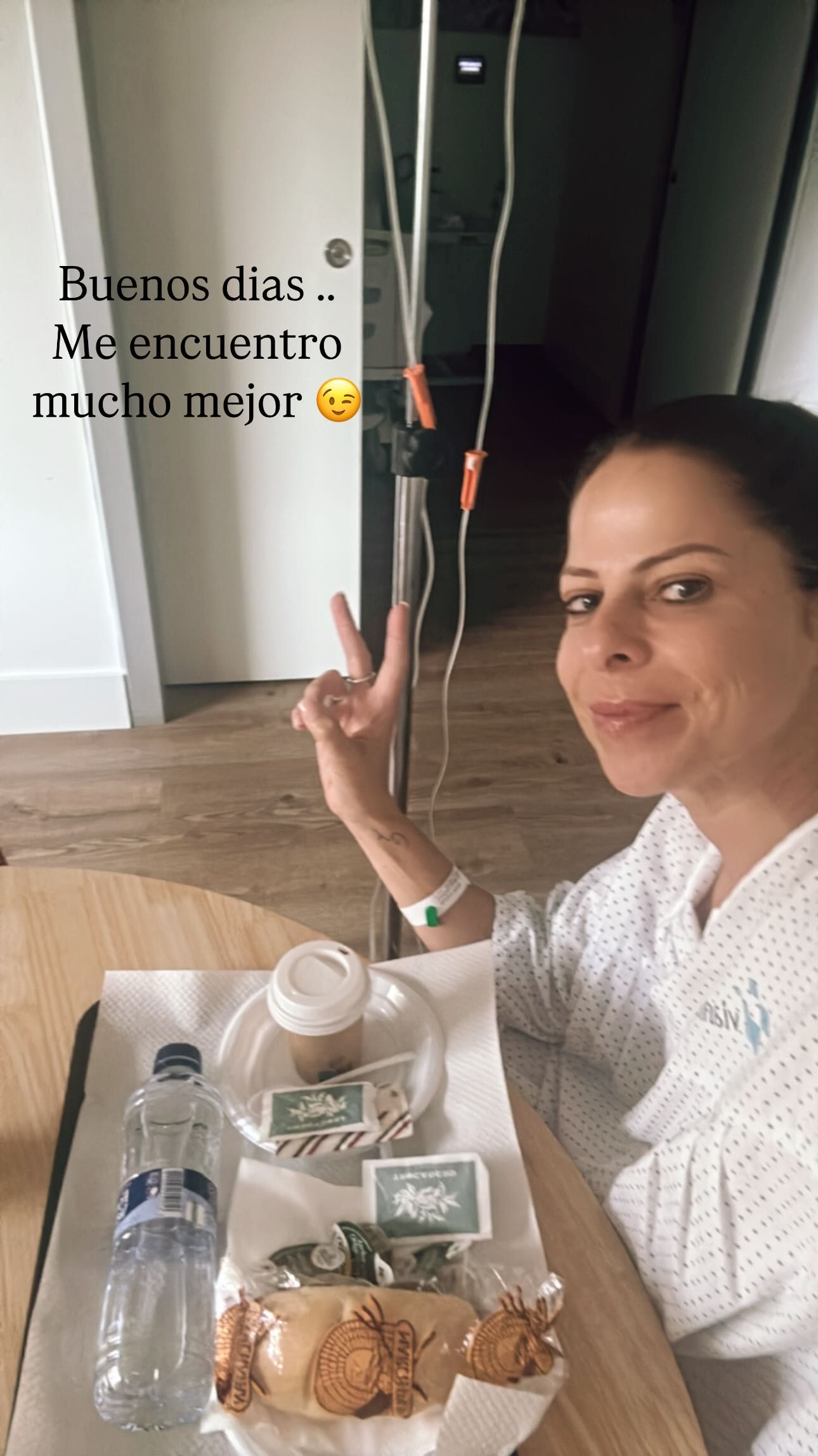 Pastora Soler en el hospital