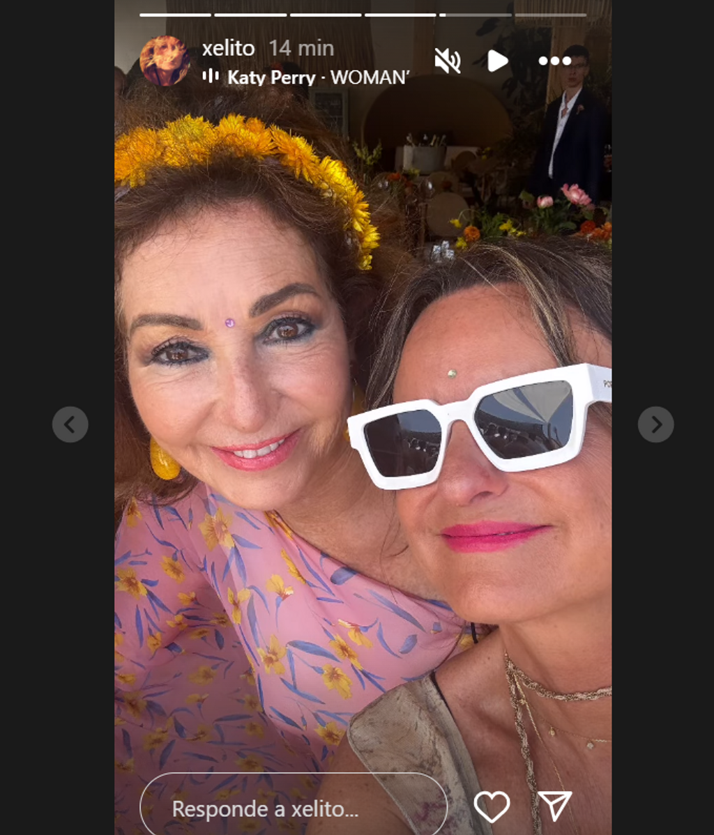 Xelo Montesino y Ana Rosa Quintana en la boda de Álvaro Rojo