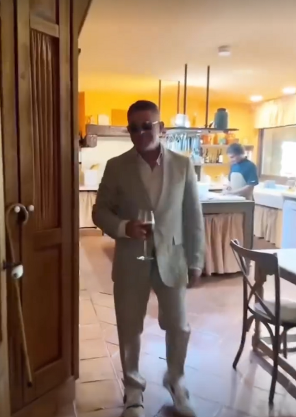 Alejandro Sanz en la Comunión de sus hijos