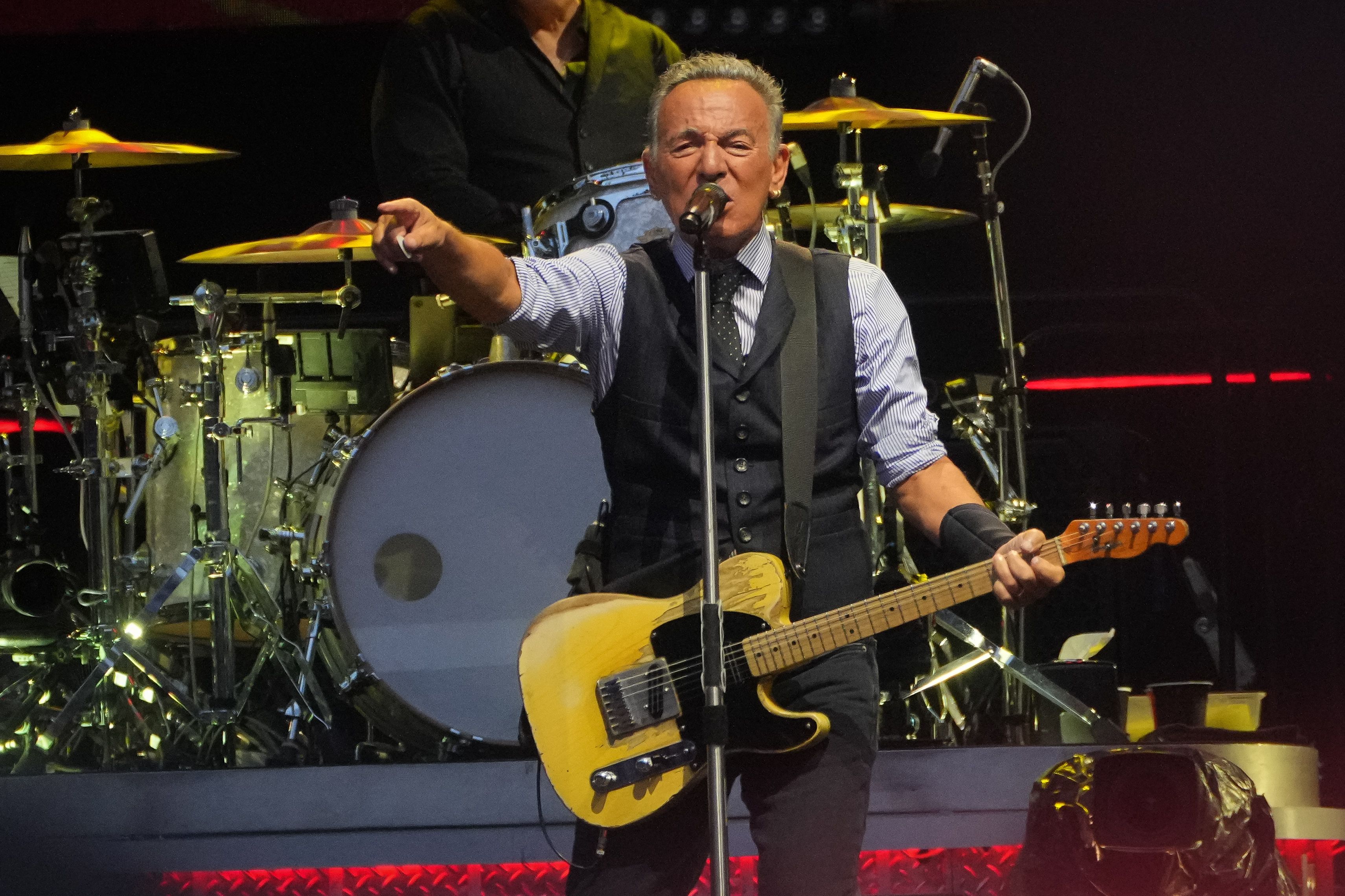Bruce Springsteen en su concierto en el Reale Arena