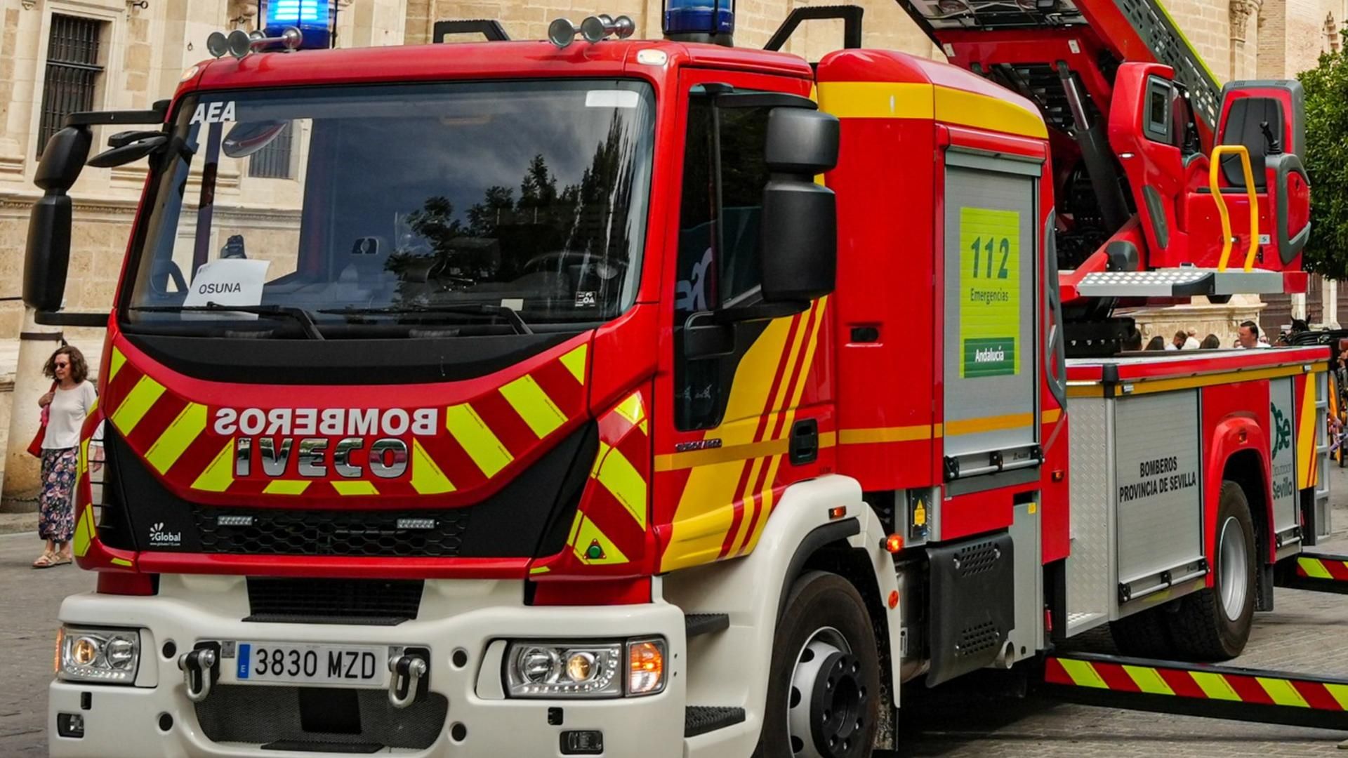 Camión de bomberos en sevilla