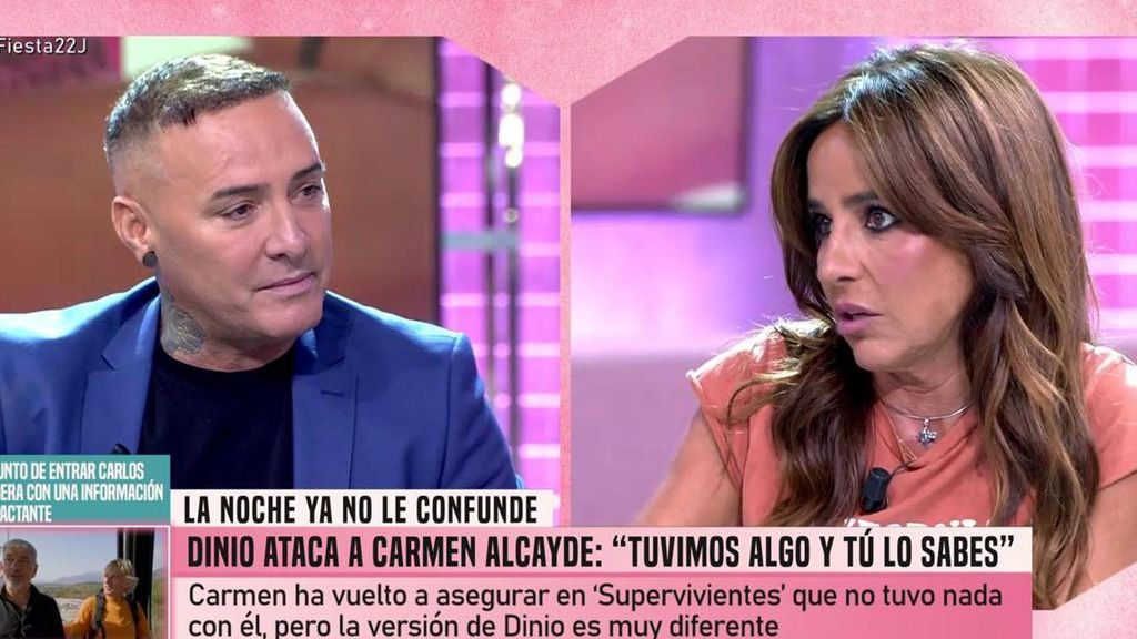 Carmen Alcayde y Dinio García, cara a cara: "Cuenta la verdad de lo que pasó entre nosotros esa noche" Fiesta 2025 Top Vídeos 693
